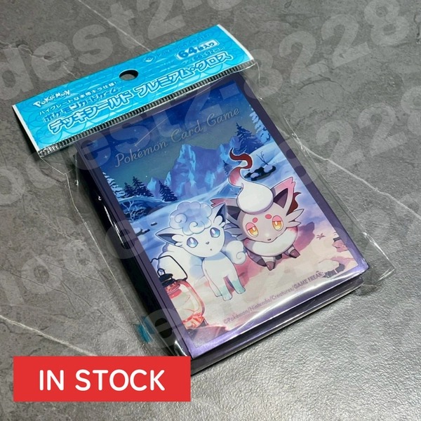 Pokemon Card Game Deck Shield Premium Gloss Snowy Gathering 64 Sleeves in stock