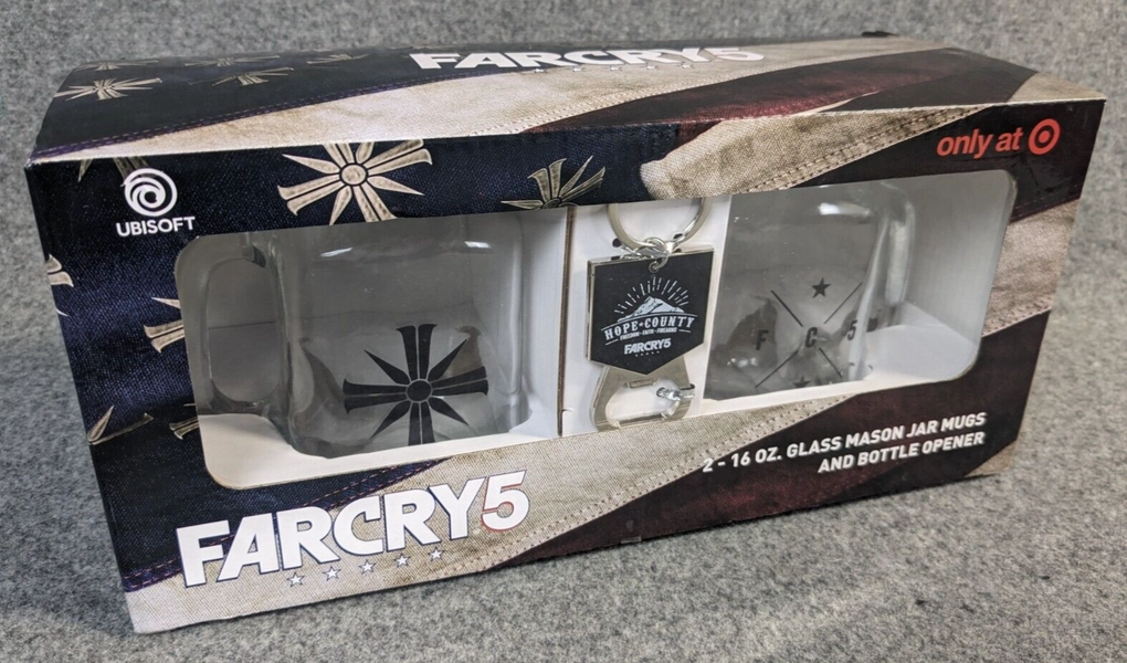 ⚡️Far Cry 5 Farcry 5 Limited Edition Mason Jar Mug Set With Bottle Opener