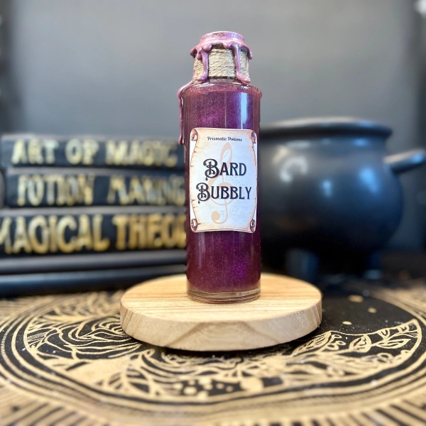 Bard Bubbly D&D Dice Roller | Class Inspired Dungeons and Dragons d20 Color Changing Magic Potion | DnD Nerdy Gift for GM