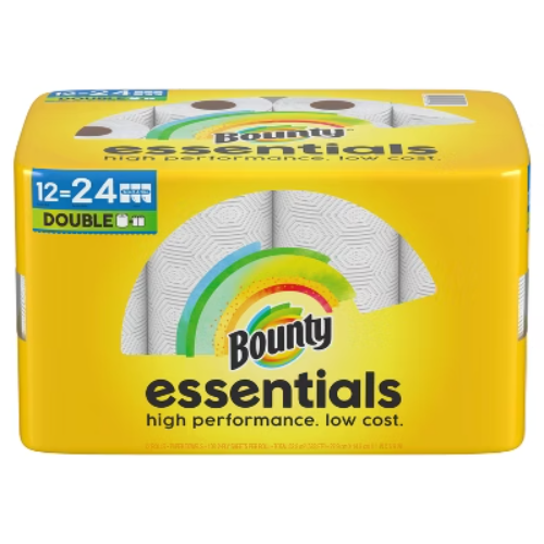 Bounty Essentials Select-A-Size Paper Towels - 12 Double Rolls