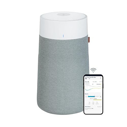 BLUEAIR Air Purifiers for Large Home Room, HEPASilent Air Purifiers for Bedroom, Pets Allergies Virus Air Cleaner for Dust Mold, Blue Pure 311i+ Max - Medium Room