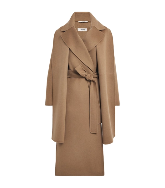 Max Mara Virgin Wool Silk-Lined Overcoat