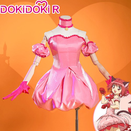 【Size XS-2XL】DokiDoki-R Anime Tokyo Mew Mew  Cosplay Momomiya Ichigo | Costume / XS-PRESALE