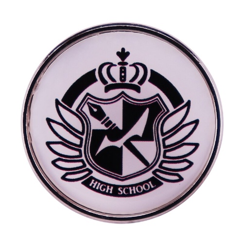 1.52US $ 5% OFF|Hope's Peak Academy Brooch Pin Danganronpa High School Logo Badge Jewelry - Brooches - AliExpress