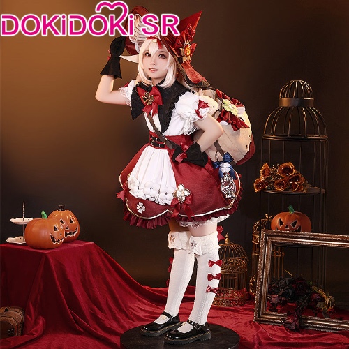 【In Stock】DokiDoki-SR Game Genshin Impact Cosplay Klee Blossoming Starlight Costume | L-In Stock