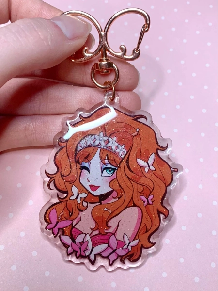 Chappell Roan Glitter Acrylic Keychain