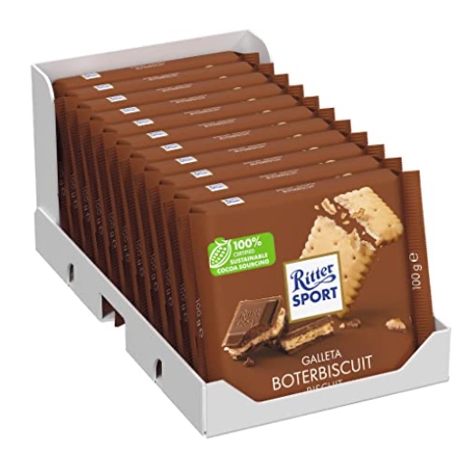 Ritter Sport Butter Biscuit 100g (Pack of 11)