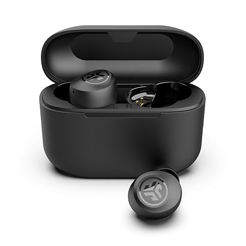 JLab Go Air Pop+ True Wireless Earbuds, In Ear Headphones, Bluetooth Earphones, 35H Playtime Ear Buds, Bluetooth Earbuds with Microphone, USB-C Charging Case, Dual Connect, EQ3 Sound, Black - POP+ - Black
