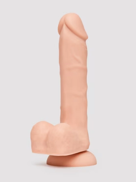 Lifelike Lover Classic Dual-Density Silicone Dildo with Balls 8 inch - Flesh Pink