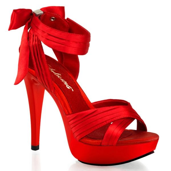 Fabulicious COCKTAIL-568 Platform Sandalettes Red | polesportshop.de