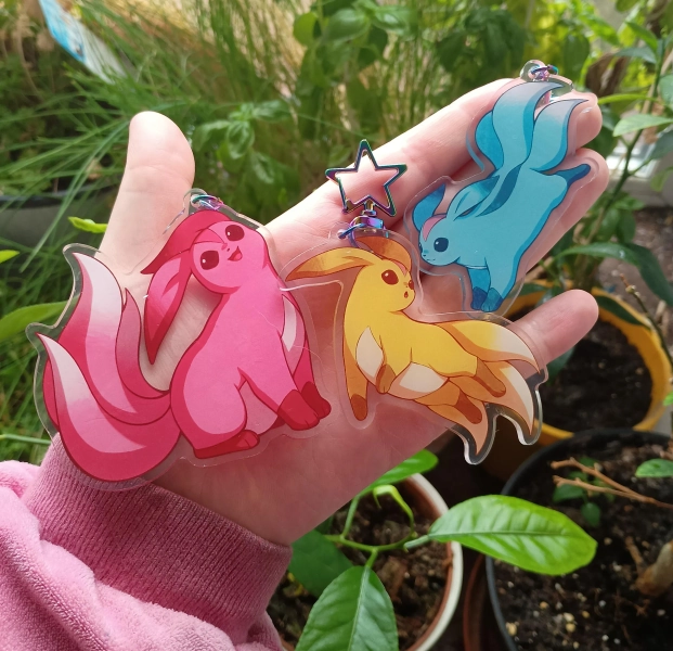 Carbuncles - FFXIV Final Fantasy XIV 3&quot; Acrylic Keychains