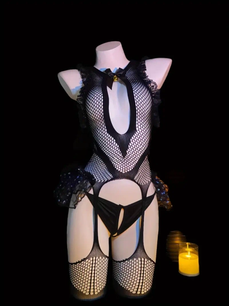   conjunto uniforme erótico traje transparente medias: - Temu Argentina