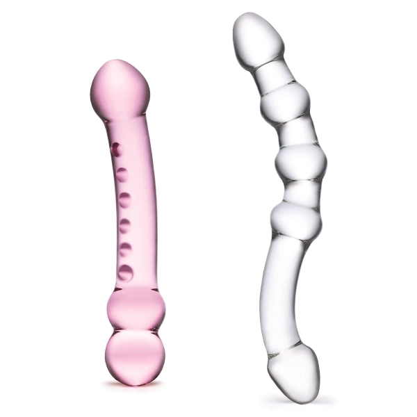 Glas 2 Piece Glass Dildo Pleasure Set - Dildos | Adam & Eve