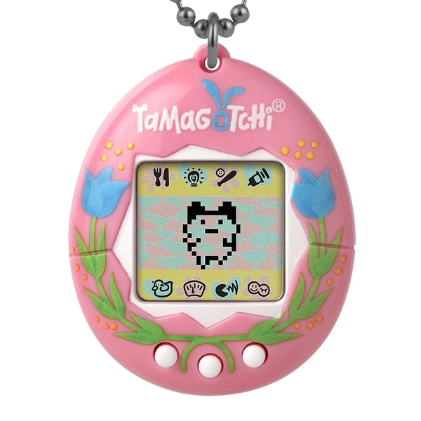 Original Tamagotchi - Easter Pink Flowers