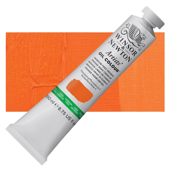 Winsor & Newton Artists' Oil Color - Cadmium Free Orange, 37 ml, tube