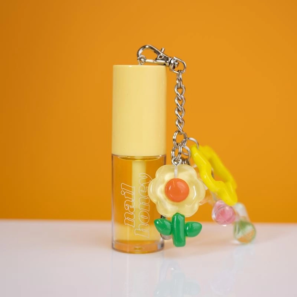Twinkled T Nail Honey Keychain
