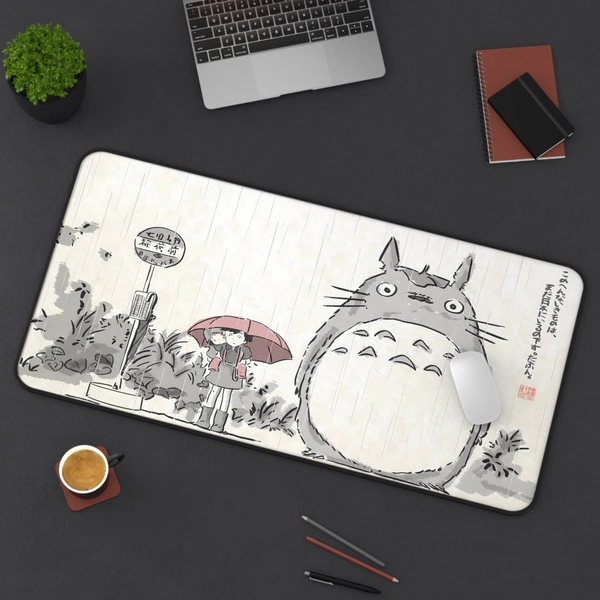 My Neighbor Totoro Art Desk Mat 3 Sizes Mouse Pad | Japanese Gaming Gift Accessories | Ghibli Studio | Extended Large XL XXL Premium Quality