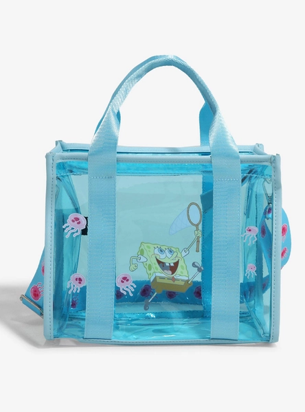 SpongeBob SquarePants SpongeBob Jellyfishing Clear Mini Tote — BoxLunch Exclusive