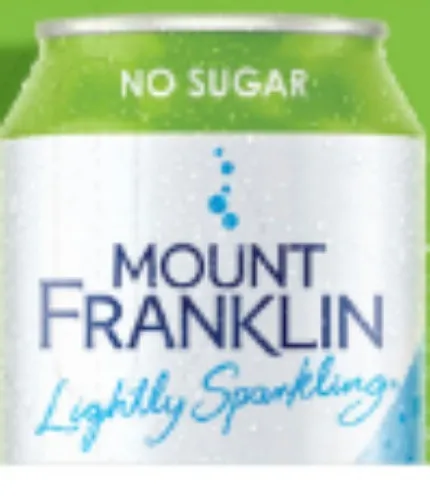 Mount Franklin Lightly Sparkling Water Lime | 10 pack