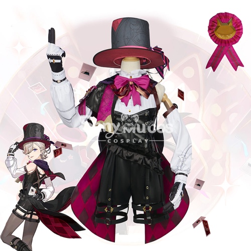 【In Stock】Game Genshin Impact Cosplay Lyney Cosplay Costume Plus Size - M