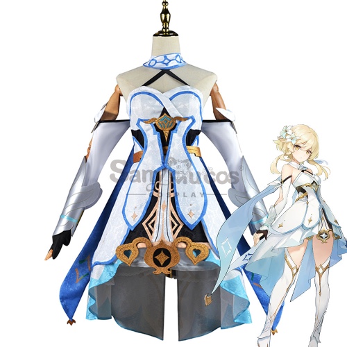 【In Stock】Game Genshin Impact Cosplay Lumine Cosplay Costume Plus Size - M