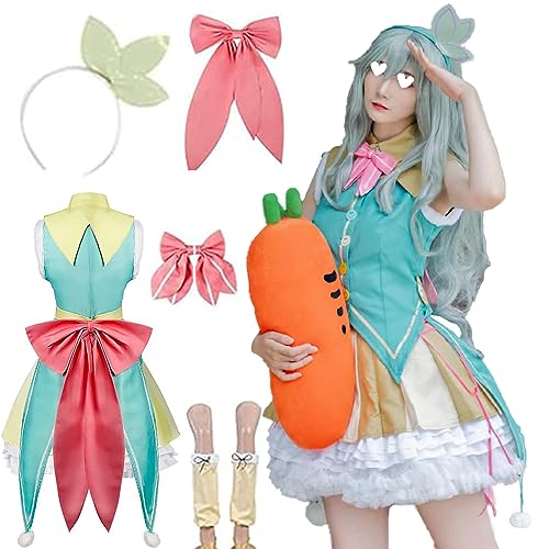 Nene Kusanagi Cosplay,Nene Cosplay Project Sekai Costume Outfit Women Halloween - Green - XX-Large