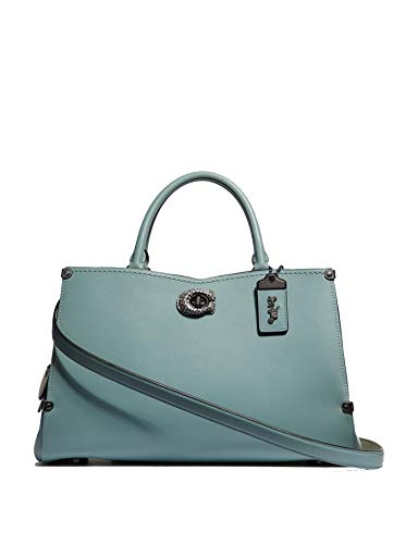 Coach NY Mason Leather Carryall with Snakeskin Detail - #38717, Sage