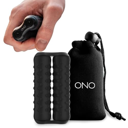 ONO Roller - Handheld Fidget Toy for Adults | Help Relieve Stress, Anxiety, Tension | Promotes Focus, Clarity | Compact, Portable Design | Full Size Silicone - Full Size - Silicone - Black