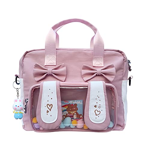 Eien Kaliforua Ita Bag Cute Japanese Bag JK Uniform Bag Kawaii 3 Way Anime Purse - Pink-upgrade