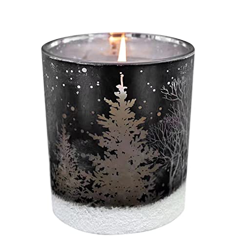 Chloefu LAN Christmas Tree Candles Soy Candle Gifts for Women Men Oak Tree & Balsam Holiday Scented Candles for Home 100 Hour Burn Time 14oz Jar Candle - Oak Tree - 400g