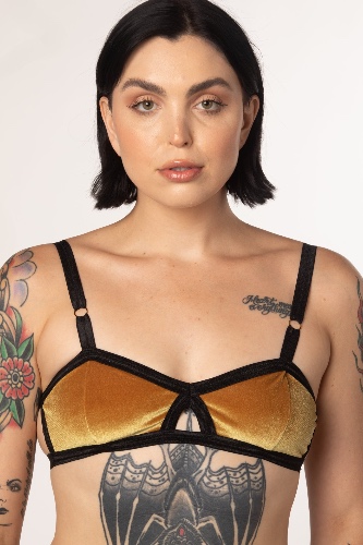 RTS DAGGER VELVET EVERYDAY BRALETTE | S