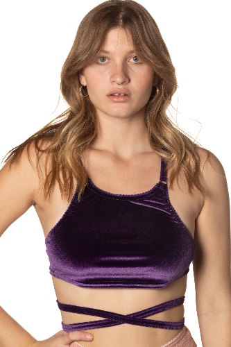 RTS NIGHT QUEEN VELVET PIROUETTE TOP | XS