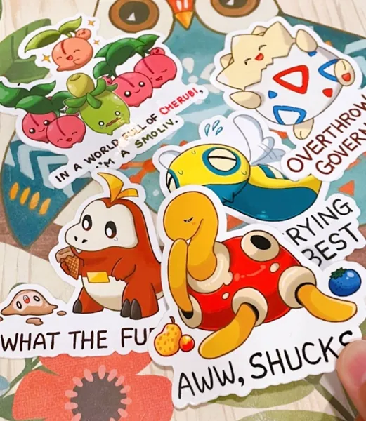 aggresive pokemon stickers