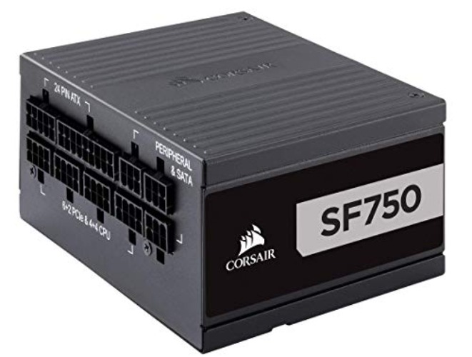 Corsair SF Series, SF750, 750 Watt, SFX, 80+ Platinum Certified, Fully Modular Power Supply (CP-9020186-NA) - SF - 750 Watts