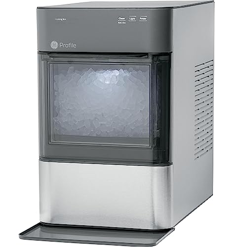 GE Profile Opal 2.0 | Countertop Nugget Ice Maker | Ice Machine with WiFi Connectivity | Smart Home Kitchen Essentials | Stainless Steel - Opal 2.0 - Stainless Steel