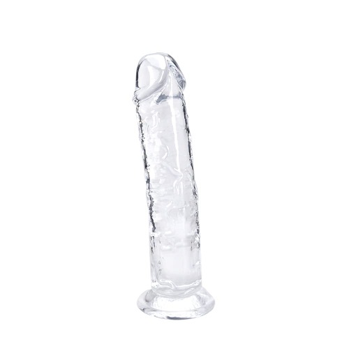 7 Inch Small Realistic Dildo, Soft Lifelike Beginner Sex Toy Jelly Penis Clear with Strong Suction Cup for Womens/Men/Gay,Adult Sex Anal Toys & Games - 