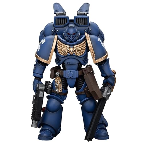 JOYTOY Warhammer 40,000 1/18 Action Figures Ultramarines Jump Pack Intercessors Intercessor 2 Collection Models Christmas Birthday Gifts - Jump Pack Intercessors Intercessor 2
