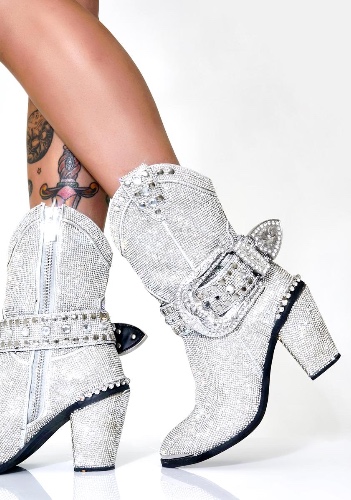 Icy Sheriff Shine Cowboy Boots | US 6
