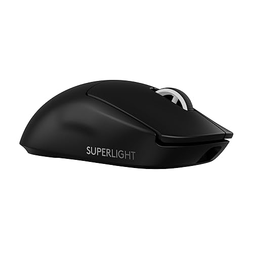 Logitech G PRO X SUPERLIGHT 2 LIGHTSPEED Wireless Gaming Mouse, 8K Polling, Lightweight, LIGHTFORCE Hybrid Switches, HERO 2 Sensor, 888 IPS, 44,000 DPI, 5 Programmable Buttons,USB-C Charging, PC & Mac - Black - Mouse - Classic