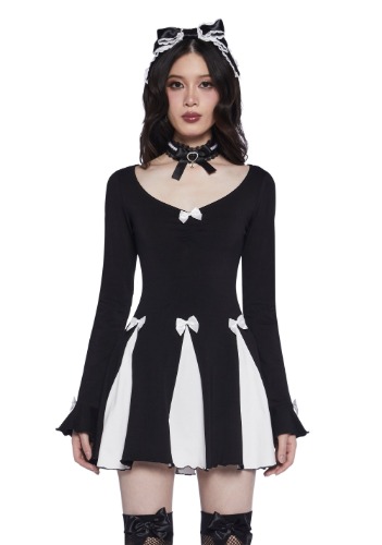 Curious Elegance Mini Dress | BLACK / Small