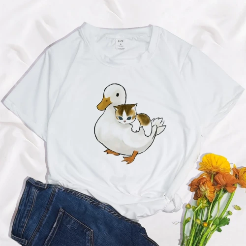 Blusa de un patito y un mishi uwu