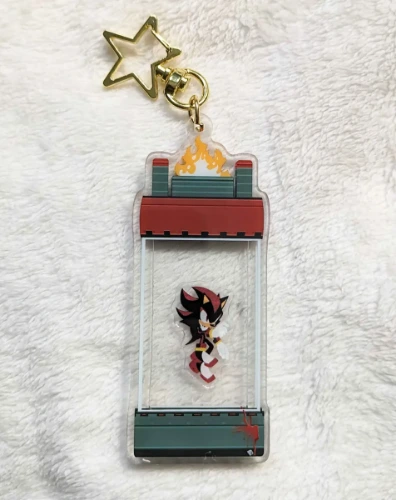 Shadow Escape Pod Acrylic Shaker Charm