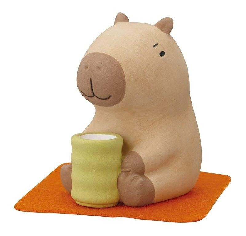 Capybara Tea Time Concombre Decole Ornament