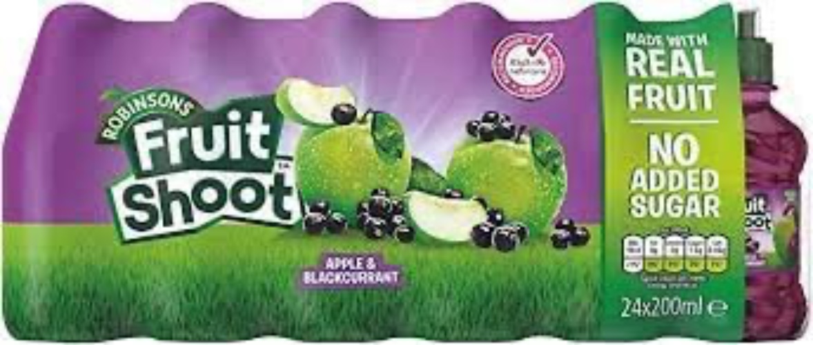 Robinsons Apple & Blackcurrant Fruit Shoots - 24x200ml Multipack