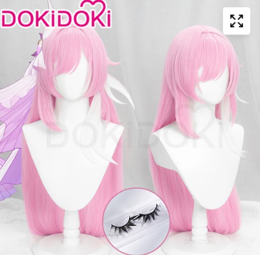 DokiDoki Game Honkai Impact 3 Cosplay Elysia Cosplay Wig Long Pink | Elysia-PRESALE