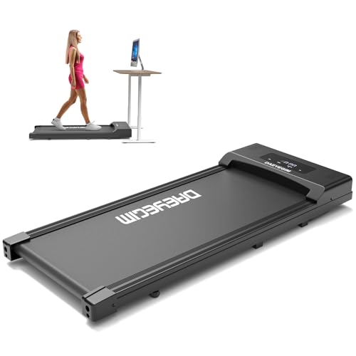 Walking Pad, Under Desk Treadmill for Home Office, DAEYEGIM 2 in 1 Portable Walking Treadmill with Remote Control, Walking Jogging Machine in LED Display - Carbon