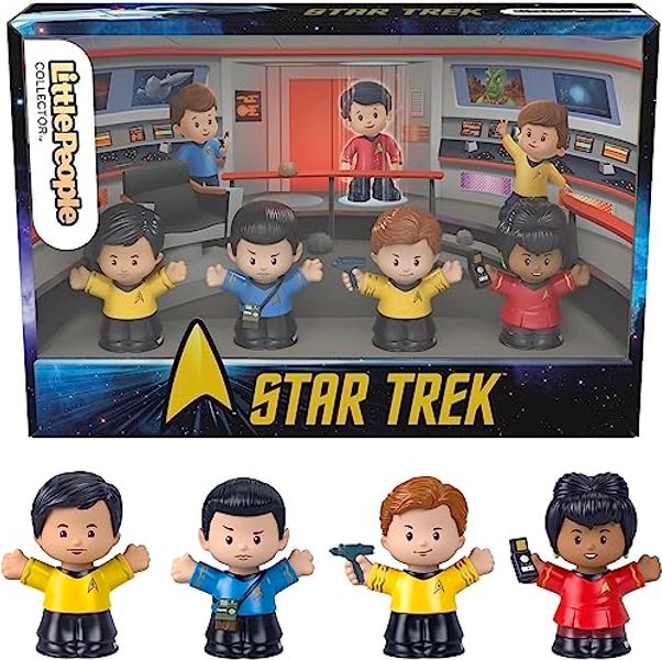 Little People Collector Star Trek Special Edition Set for Adults & Fans in a Display Gift Package, 4 Characters