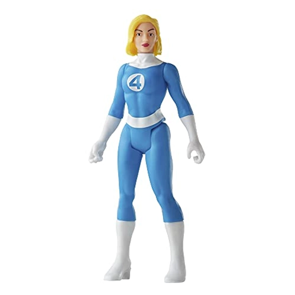Marvel Hasbro Legends 3.75-inch Retro 375 Collection Invisible Woman Action Figure Toy, Blue
