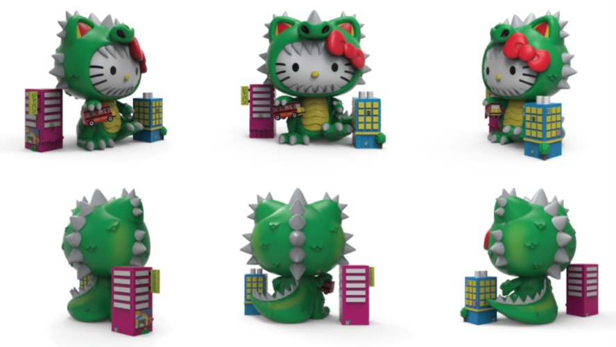 Hello Kitty - Kaiju Mettalic Green - Kidrobot 8" Art Vinyl Figure [Pre-order]