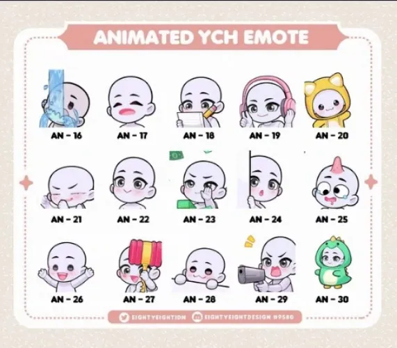 Pick animated emotes !